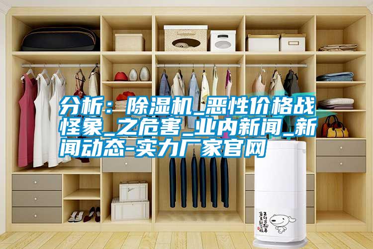 分析:除濕機(jī)_惡性價(jià)格戰(zhàn)怪象_之危害_業(yè)內(nèi)新聞_新聞動(dòng)態(tài)-實(shí)力廠家官網(wǎng)