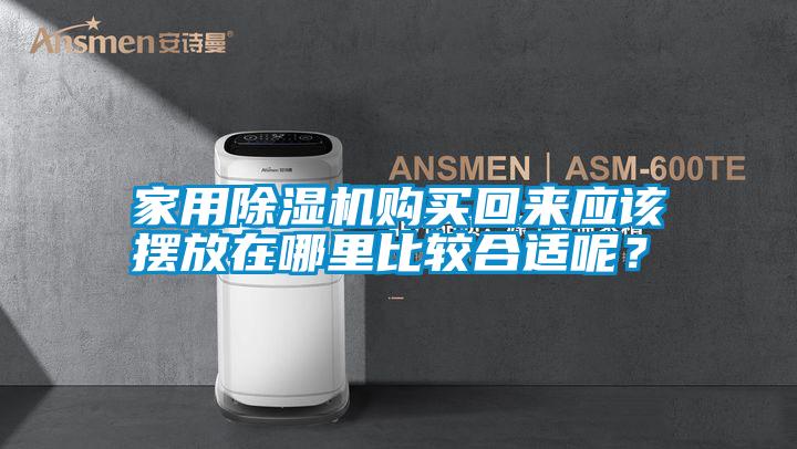 家用除濕機購買回來應該擺放在哪里比較合適呢？