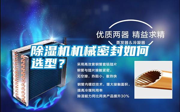 除濕機機械密封如何選型？
