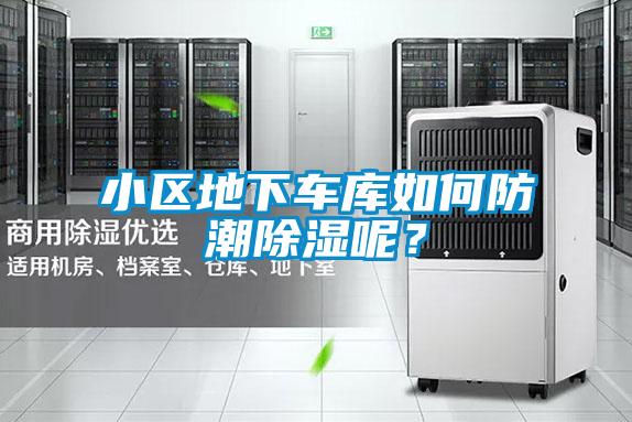 小區(qū)地下車庫如何防潮除濕呢?