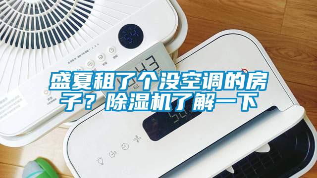 盛夏租了個沒空調的房子？除濕機了解一下