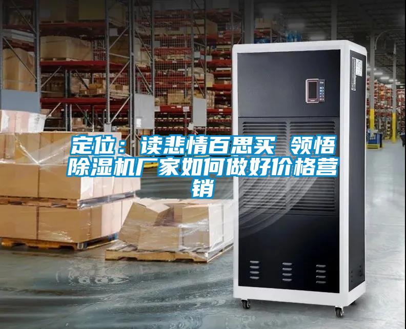 定位:讀悲情百思買 領悟除濕機廠家如何做好價格營銷
