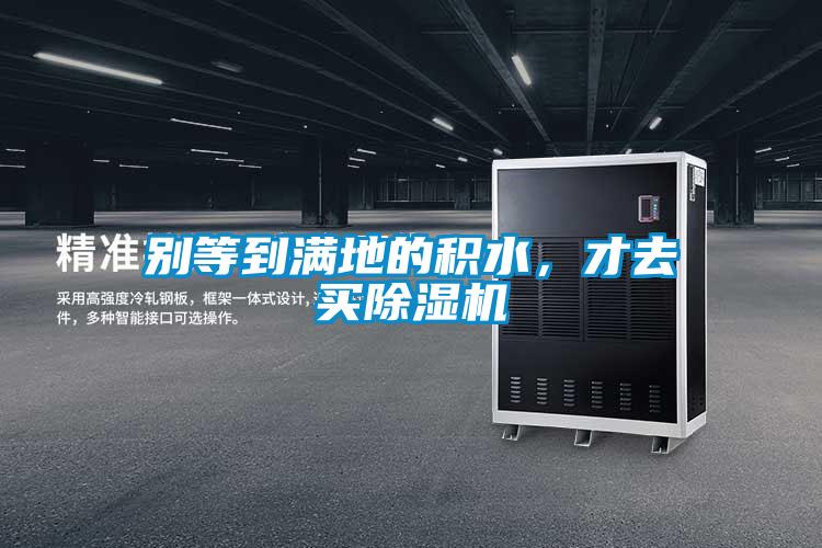 別等到滿地的積水，才去買除濕機