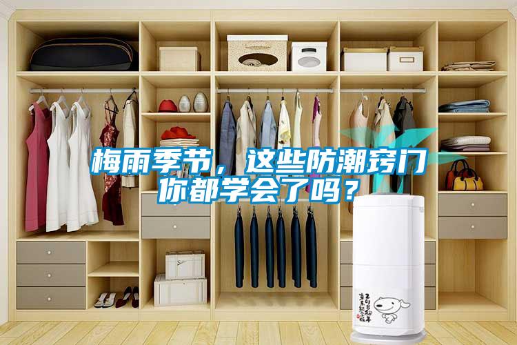 梅雨季節(jié)，這些防潮竅門你都學會了嗎？