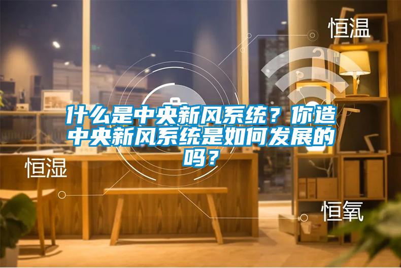 什么是中央新風系統？你造中央新風系統是如何發展的嗎？