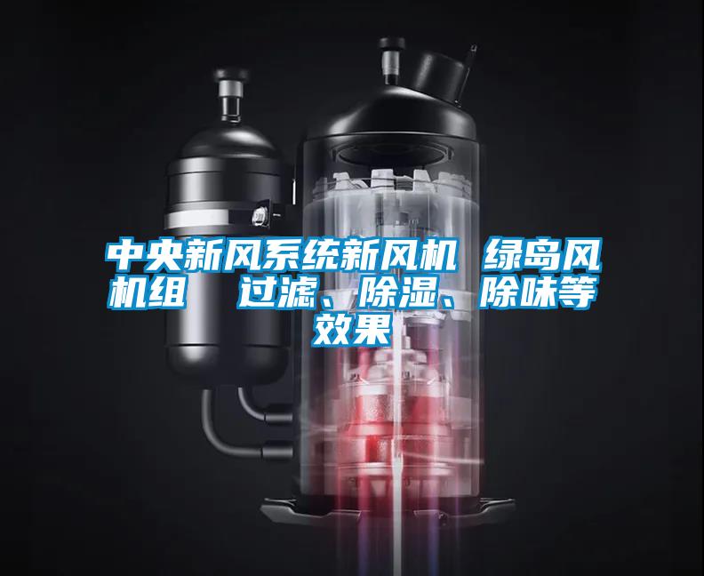 中央新風系統新風機 綠島風機組  過濾、除濕、除味等效果