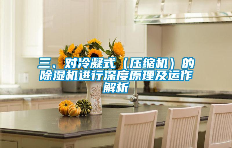 三、對冷凝式（壓縮機）的除濕機進行深度原理及運作解析