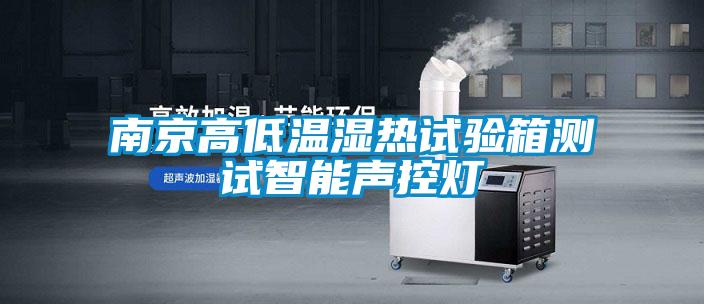 南京高低溫濕熱試驗箱測試智能聲控?zé)?/></p>
						    <p style=